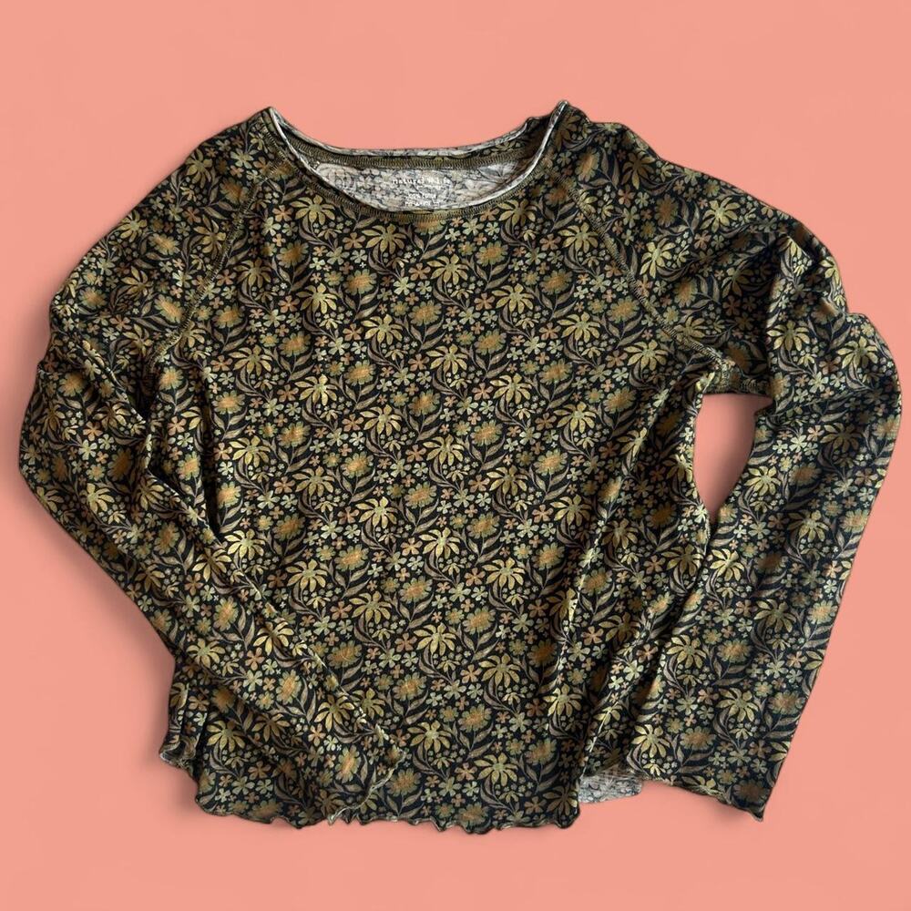 Natural life floral loose top